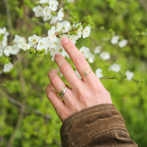 Louise Labradorite Baguette ring